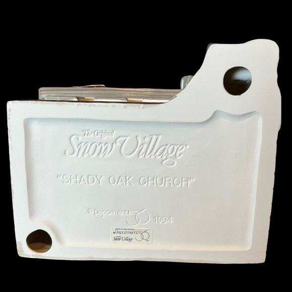 Department 56 Snow Village NWT VINTAGE Shady Oak Church, 1994 #54623 Accessories - Picture 7 of 10